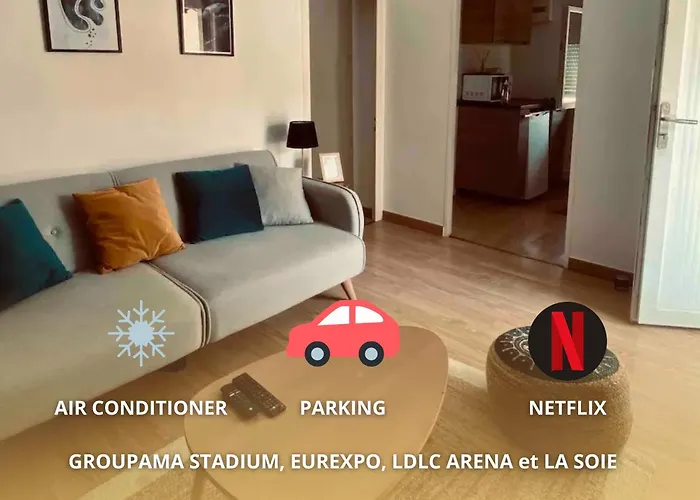 Appartement Avec Terrasse - Goupama Stadium, Eurexpo, Ldlc Arena, La Soie